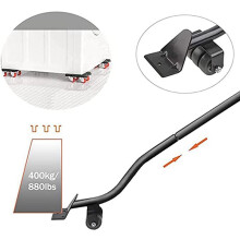 2X Furniture Moving Tool, 880 Lbs, with 4 Wheels and Portable Lift, for Moving Furniture, Refrigerators, Sofas Black