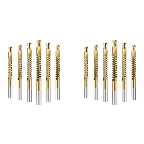 12Pcs Cobalt Drill Bit Set LochsäGe Einstechset Holzbearbeitung SäGezahnbohrer Schlitzbohrer