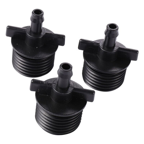 Single Hook 4 Points External Thread Black Connector Garden Irrigation Internal Thread Interface Sprinkler Connector 2