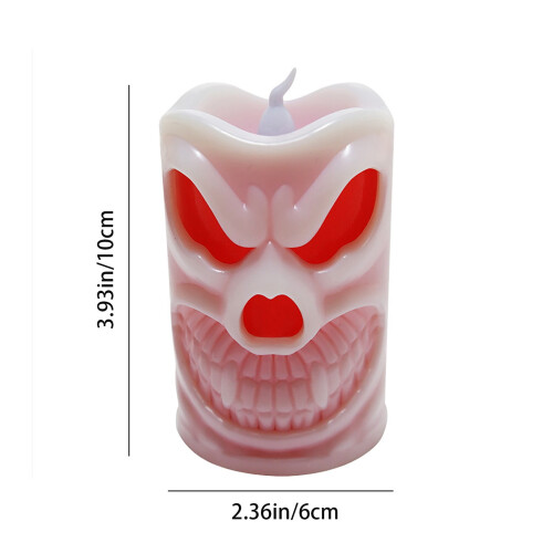 Halloween LED teamécses, láng nélküli elemes működésű 1