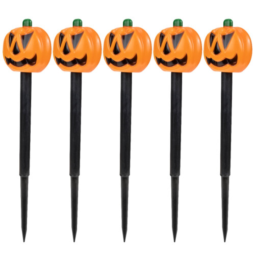 Gresskarhageskilt med påle – Halloween-hagepynt 2