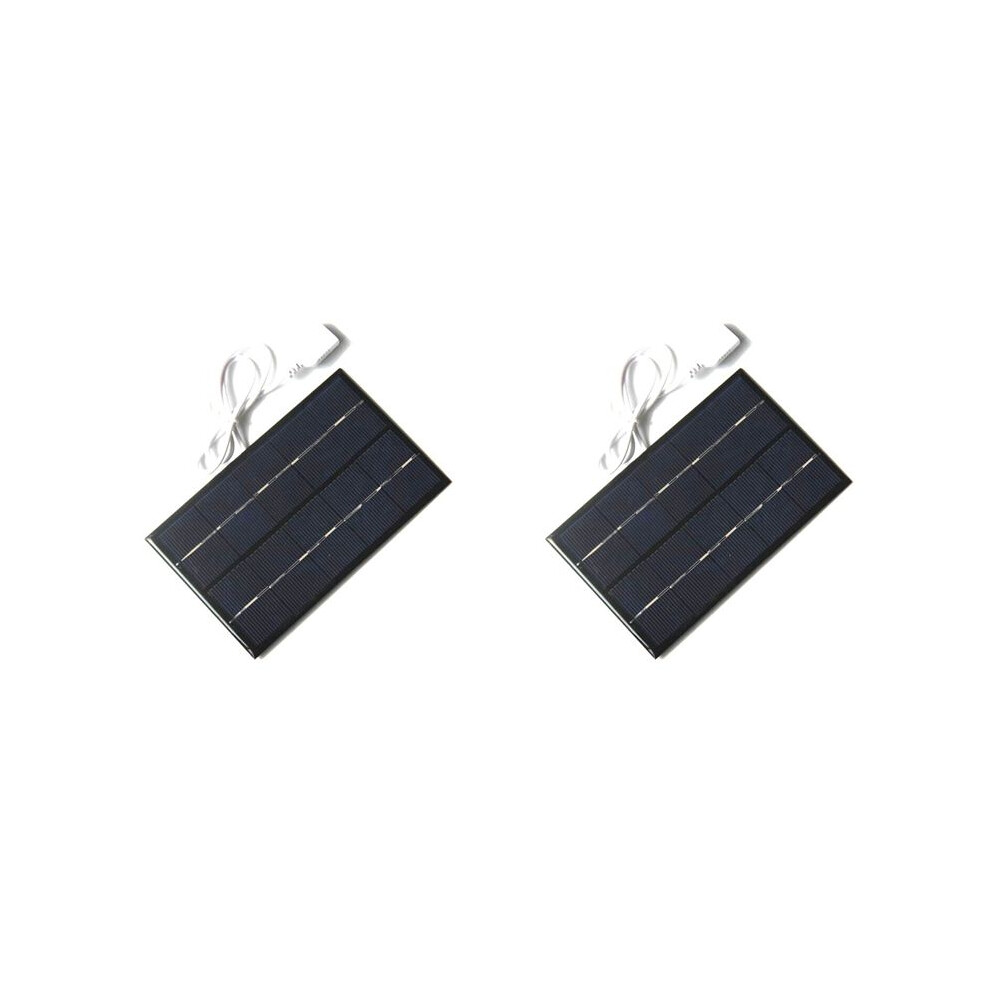 2X 2W 5V 380Ma Usb Solar Panel Module Diy Polysilicon Solar Cell Charger For Phone Usb Fan 4713774055515