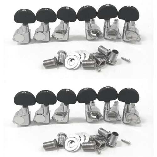 12 Pieces Guitar String Tuning Key Pegs/Machine  Knobs(for Left and Right) for Acoustic Electric Guitar