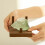 Wooden Rock Holder with Square Base and Three Peg Display-small 5