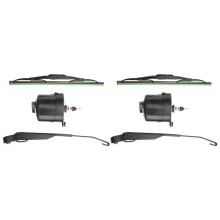 2X Motor de Limpador de Pára-Brisas Universal 12V com Braço e Lâmina para Willys Tractor 01287358 7731000001