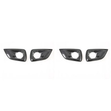 4x for Navara NP300 2016-2021 Carbon Fibre Car Front Fog Light Lamp Decorative Frame Cover Trim Sticker