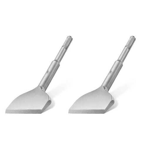 2X Tile Chisel SDS  Chisel- 165X75mm Wide for Hammer, Flat Chisel Angled, 42CrMo Special Steel, Durable,
