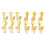 6Pcs Metal Guitar Tuning Key Machine Head Knob-45 Degrees 2
