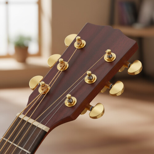 6Pcs Metal Guitar Tuning Key Machine Head Knob-45 Degrees 2