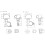 6Pcs Metal Guitar Tuning Key Machine Head Knob-45 Degrees 4
