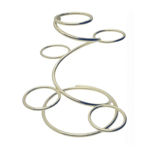 Suporte de metal com 5 esferas de cristal - Dourado 1