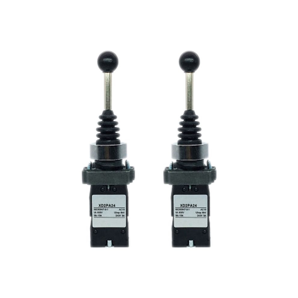 2X Xd2pa24cr 4No 4 Positions Momentary Spring Return Wobble Stick Joystick 4711172684863