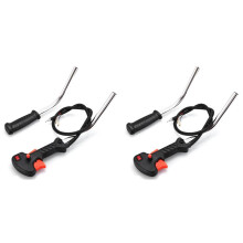 2X Tube Handle Throttle Trigger Cable Aluminum String Trimmer Parts Accessory Brushcutter Control Garden Supplies