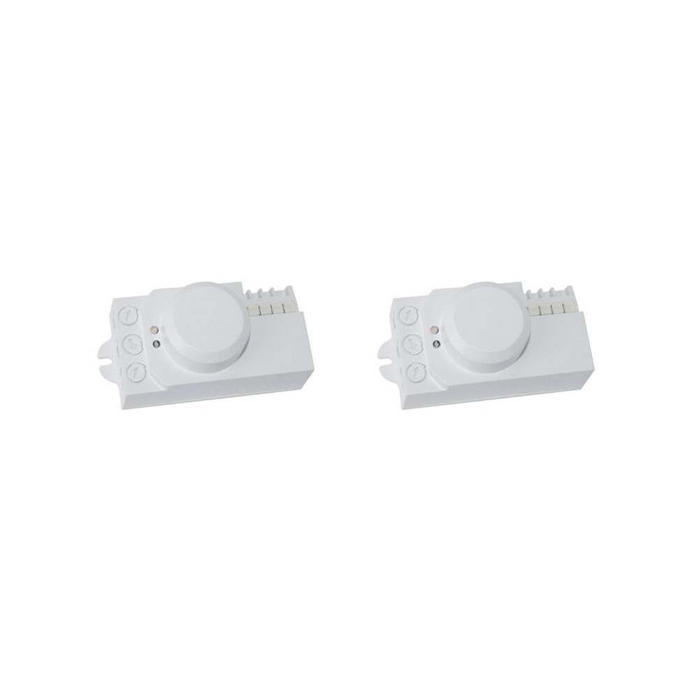 2X 5.8Ghz Microwave Sensor Knob Adjustment Led Sensor Human Motion Detector Light 6034004512072