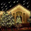 LED Meteor Shower Lights Warm White 50cm 10 Tubes 4