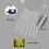 LED Meteor Shower Lights Warm White 50cm 10 Tubes 5