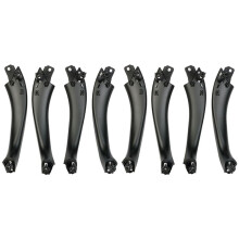 2X Car ABS Black Interior Door Handle Decorative Cover for X3 X4 G01 G02 2018 -2023