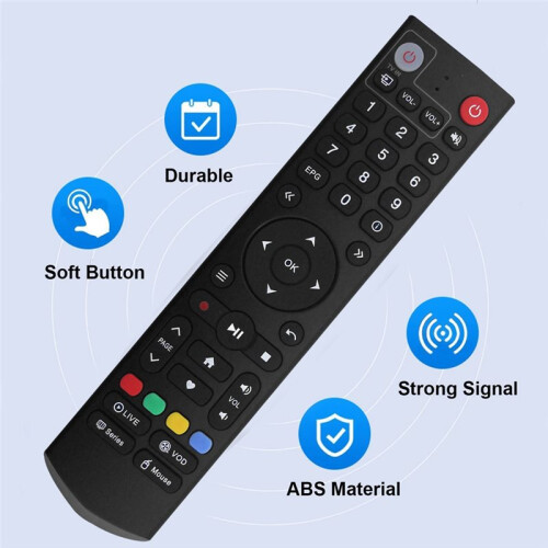 Replace Remote Control for Xsarius Sniper V - IPTV Box - Linux Full HD - H.265 HDOTT265 Q1 1