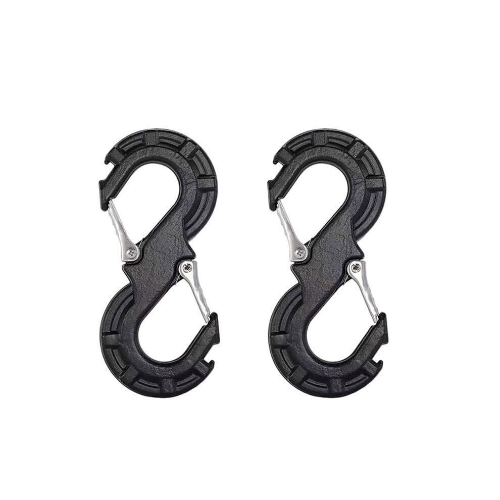 2X S-Shape Quick Rescue Shackle Trailer Winch Hook Car Jk Offroad Towing Recovery Kits 4X4 Winch Trailer Shackle Black 6033987301901