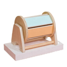 Montessori Macaroon Color  Drum Match Coin Box Permanent Box Round Rectangular Box Kids Sensory Toys