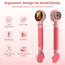 Microscope for Kids with Bug Catcher 1080P HD Digital Handheld Portable Kids Microscope Science Educational Learning Kit