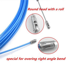 Electrician Tape Conduit Ducting Cable Puller Tools Wheel Pushing for Wiring Installation, 50 Meters