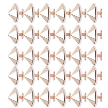 Sechseckige Pyramiden-Nieten, 30 Sets, 12 mm Kappe, 6 mm Schraube, Gold