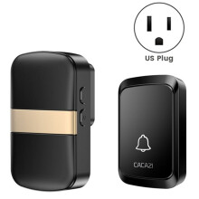 CACAZI Wireless  Doorbell, 300m Range  Door Bell, Waterproof Home Welcome Door Bell, No Outlet Needed UK Plug