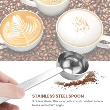 Stainless Steel Coffee Scoop, 2 Tablespoon Measuring Spoon Coffee Scoop, 30Ml Metal Long Handled Spoons Coffee Measuring Spoons, Set of 2
