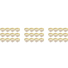 Set of 36 Gold Pearls Napkin Rings Weddings Favors Serviette Napkin Rings for Dinner Table Pearl Napkin Buckles Rings