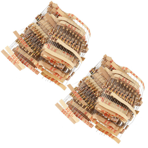 1000Pcs 50 Werte 1 / 2W 0,5W 5 % KohleschichtwiderstäNde Assorted Kit Set 1