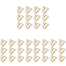 36 Pcs Double-Pearl Napkin Rings, Napkin Holders, Serviette Buckle for Wedding Reception, Festivals, Banquet