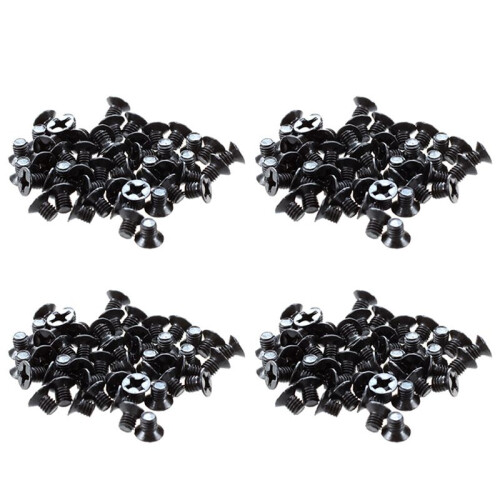 200 Pcs M3X4mm Vis Remplacement Noir pour Disque Dur Portable