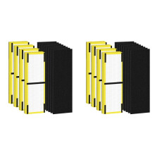 8+16PCS FLT4825 HEPA Filter B Replacement Compatible for G-Guardian Air Purifiers AC4825/4825E/4825W/4300/4800/4900/4850
