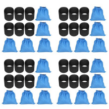 20PCS for MV1 WD1 WD2 WD3 SE4001 Filter Bag & 24X for Wet Dry Foam Filter MV1 WD1 MV1 WD1 KAR Filter