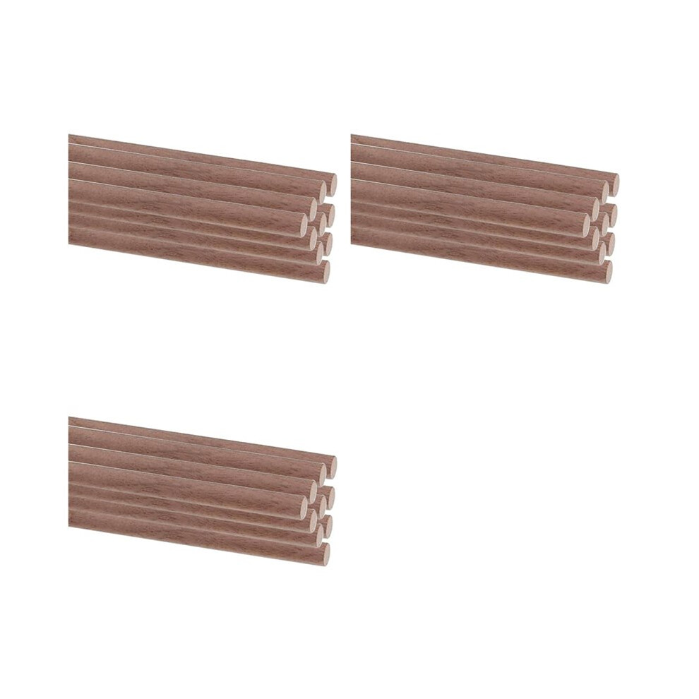 30 Pcs Wooden Dowel Rods For Crafts Round Unfinished Walnut Dowel Rod Sticks Hardwood Sticks For Diy Crafting 6033987368058