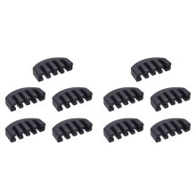 10X Rubber Mute Silencer 4/4 Violin Fiddle Slight Practice Black