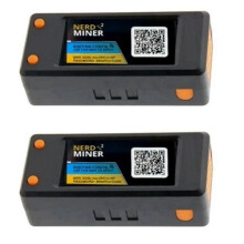 2X Bitcoin Nerd Miner V2.0 T-Display-S3 BTC Crypto Solo Lotterie Nerdminer Miner LCD-Display 78KH/S mit Shell