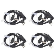 4X Verdeckt Akustik Röhren Sicherheit Leibwächter Ohrhörer Headset PTT Mic Kompatibel für  CP040 DP1400 GP68 GP88