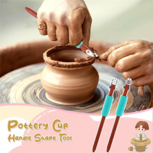 Pottery Handle Making Tool Sculpture Carving Scraper Tool Pottery Modelling Shape for Cup Mug Utensil Vase Clay Cutters