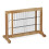 Retractable security gate in natural wood 1