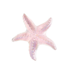Glass Starfishs Figurine Miniature Ocean Animals Ornament-Pink