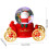 Christmas tree ornament light-up snow globe Santa 3