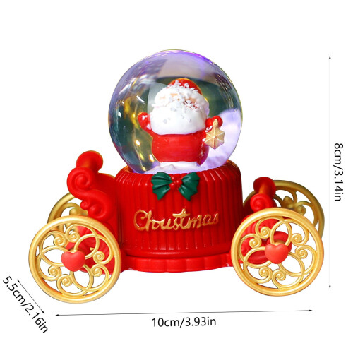 Christmas tree ornament light-up snow globe Santa 2