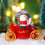 Christmas tree ornament light-up snow globe Santa 4