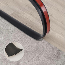 Carpet to Tile Floor Transition Strip, Self-Adhesive Threshold Edging Trim Length 5m, Cover Thickness Within 5mm Black