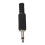 10 x Black Plastic 3.5mm Male Mono Plug Jack Audio Adapter Connector 2