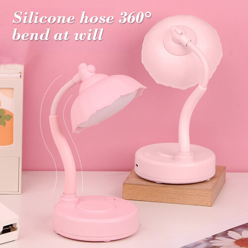 Lampada da scrivania a LED con collo d'oca 360, clip e ricaricabile tramite USB. 1