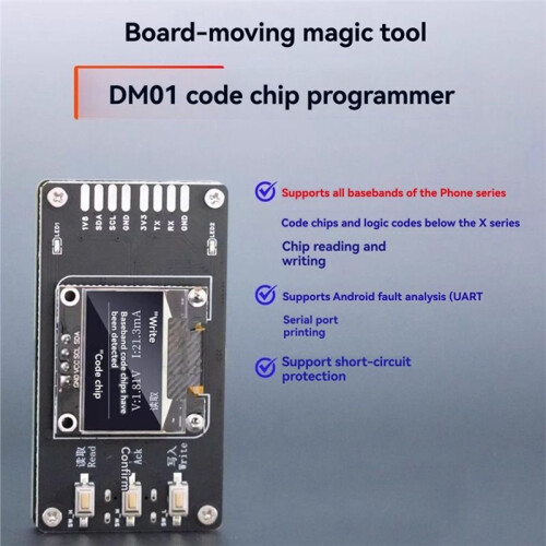 DM01 Chip Programmer Baseband & Logic Chip Reading Writing UART Android Fault Analysis Tool 2