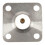 2X N Type Female Jack RF Coax Connector 4-Hole Panel Mount with Solder Cup,Silver 2